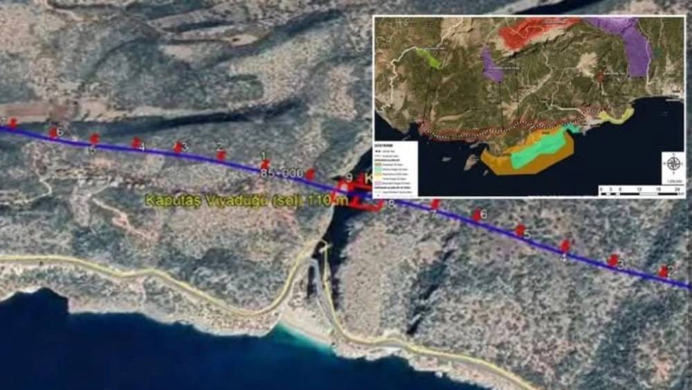 Finike&ndash;Demre&ndash;Kaş yol projesine mahkemeden iptal kararı