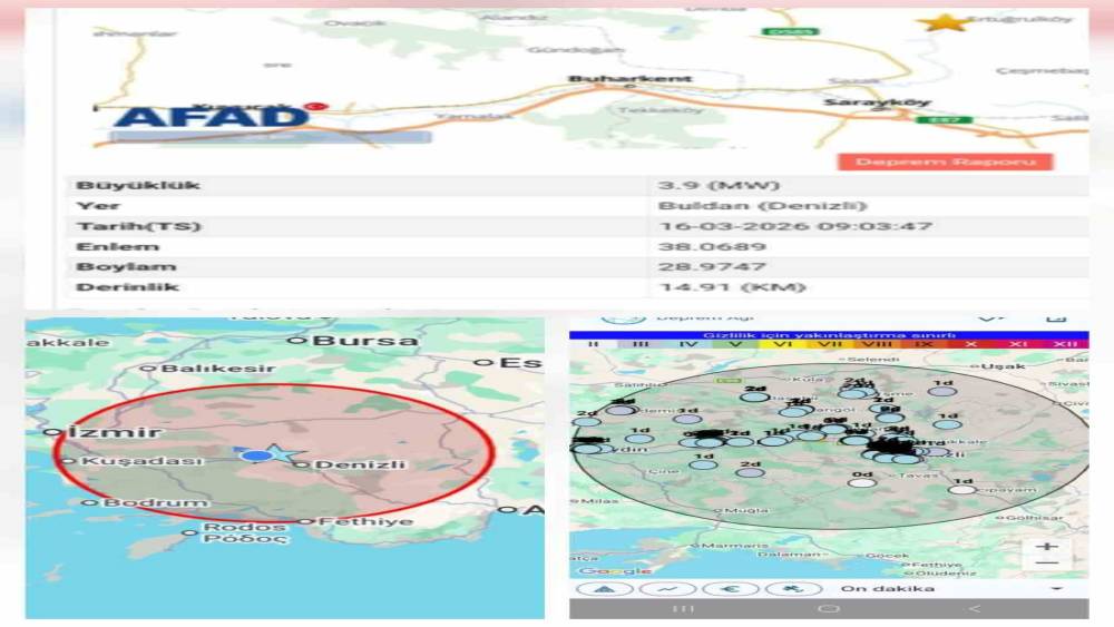 Buldan&rsquo;da sabah saatlerinde deprem paniği yaşandı
