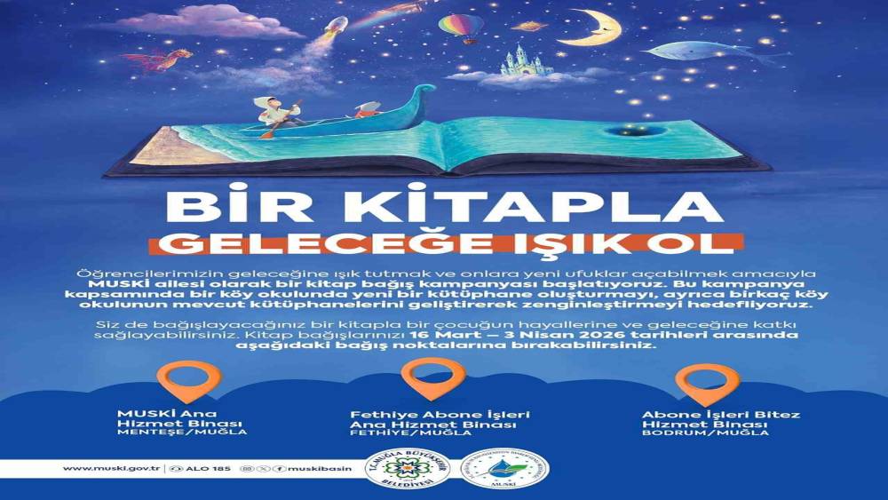 MUSKİ&rsquo;den "Bir Kitapla Geleceğe Işık Ol" kampanyası
