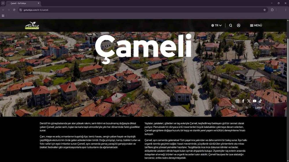 &Ccedil;ameli&rsquo;nin doğal g&uuml;zellikleri GoT&uuml;rkiye platformuna resmen girdi
