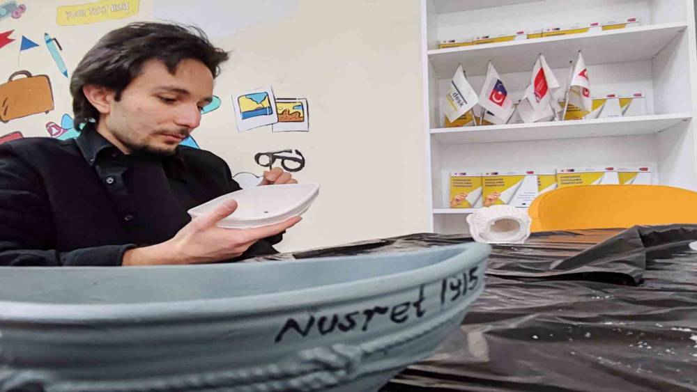 Gen&ccedil; ellerden "Nusret 1915" dokunuşu Menteşe&rsquo;de seramik at&ouml;lyesiyle tarih canlandı
