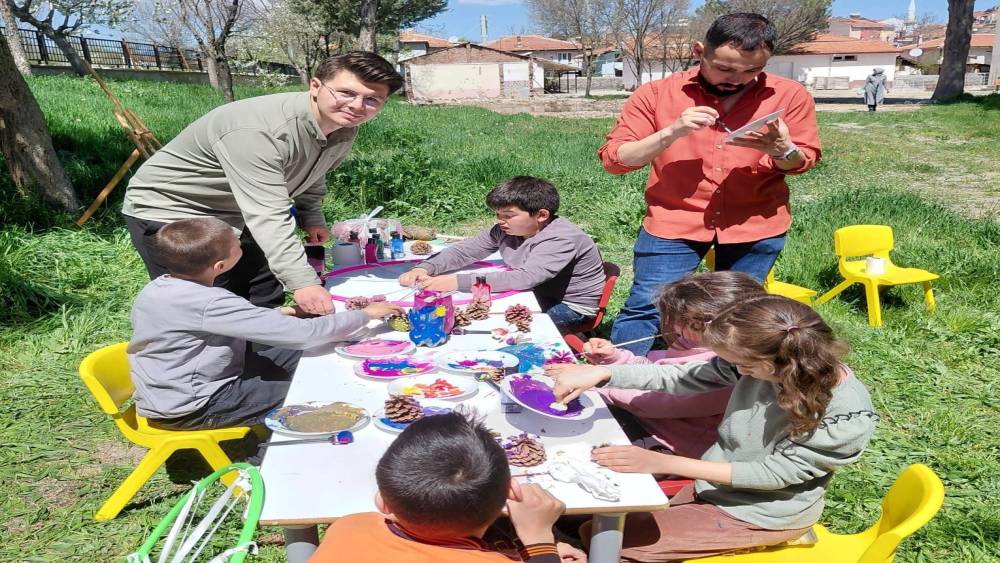 Hisarcık&rsquo;ta &ouml;zel &ouml;ğrencilere y&ouml;nelik a&ccedil;ık hava sanat ve kitap platformu
