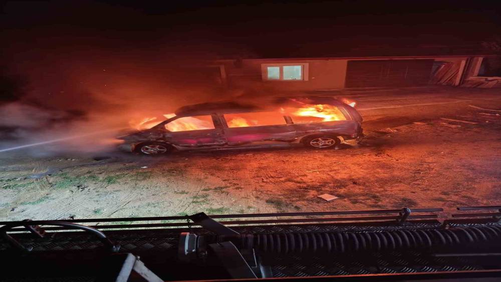 Karacasu&rsquo;da ticari ara&ccedil; alevlere teslim oldu
