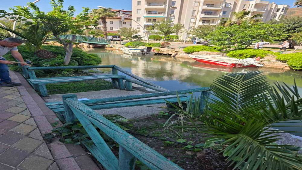 Marmaris&rsquo;te ahşap korkuluklara zarar veren şahıslar tespit edilecek
