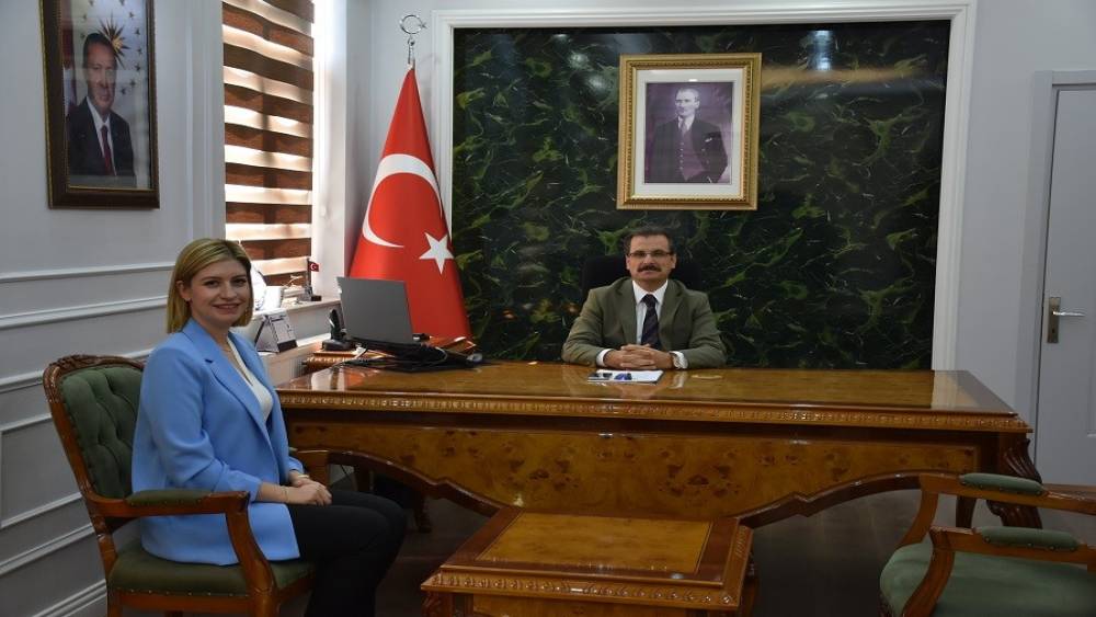 Kaymakam G&uuml;ldoğan, yeni başhekimi ağırladı
