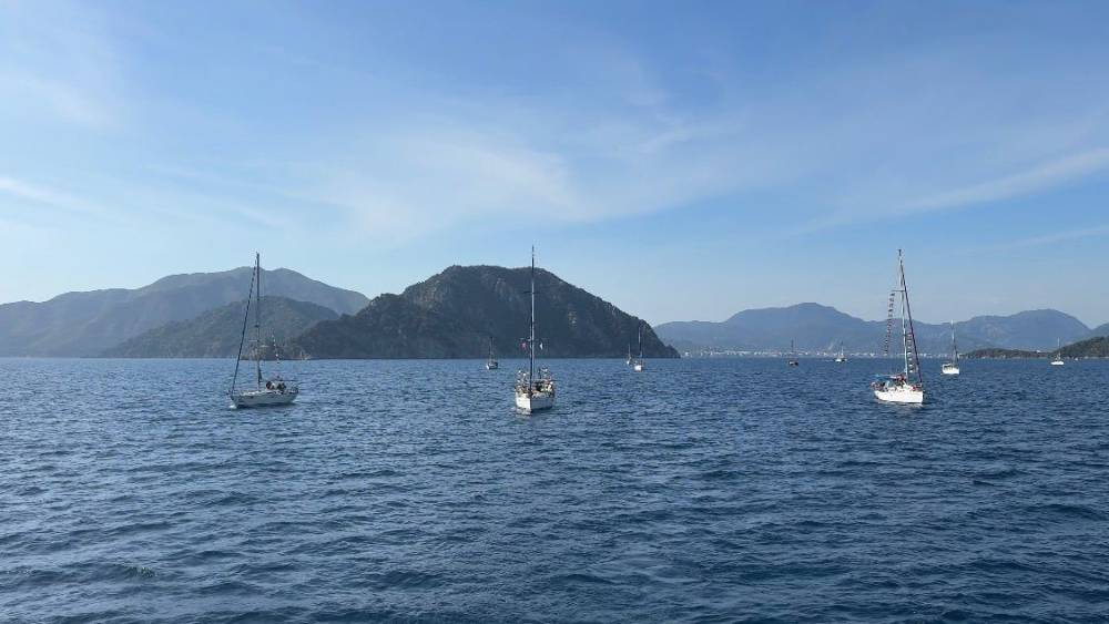 Marmaris&rsquo;ten Sumud Filosu&rsquo;na destek i&ccedil;in 10 tekne Akdeniz&rsquo;e a&ccedil;ıldı
