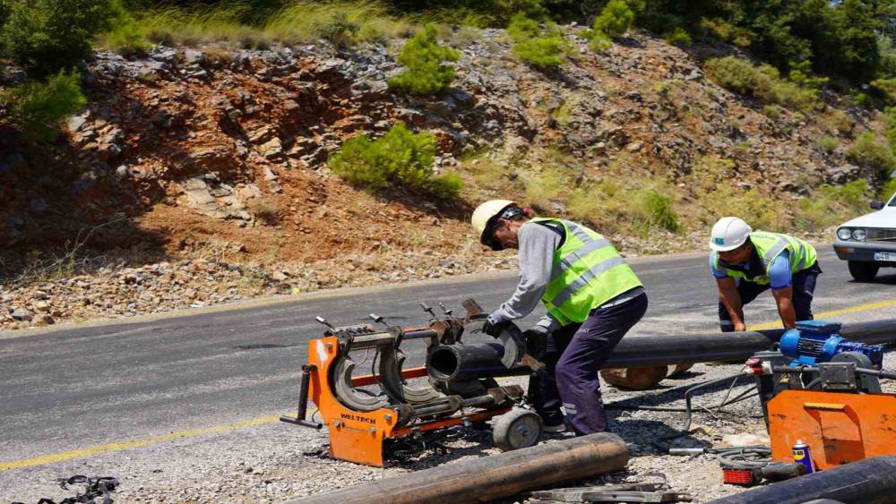 Fethiye G&ouml;k&ccedil;eovacık su isale grup hattı yenileniyor
