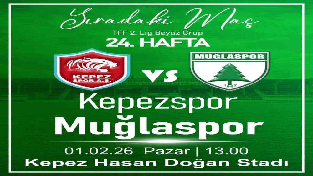 Muğlaspor, Kepezspor deplasmanında 3 puan arayacak
