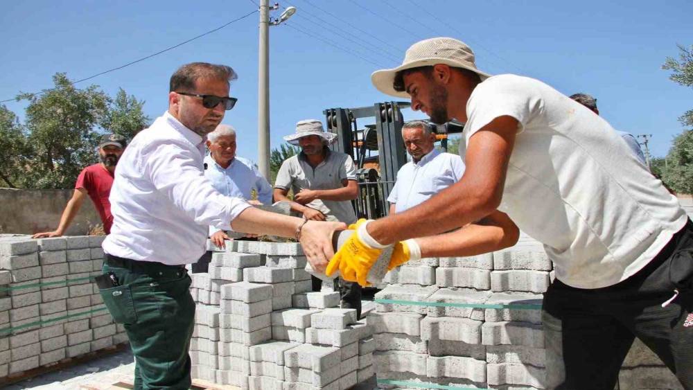 Tire&rsquo;ye 20 bin metrekare kilit parke taşı desteği
