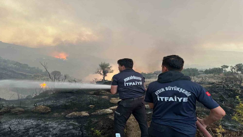 Aydın B&uuml;y&uuml;kşehir itfaiyesi 1 haftada 446 yangına m&uuml;dahale etti
